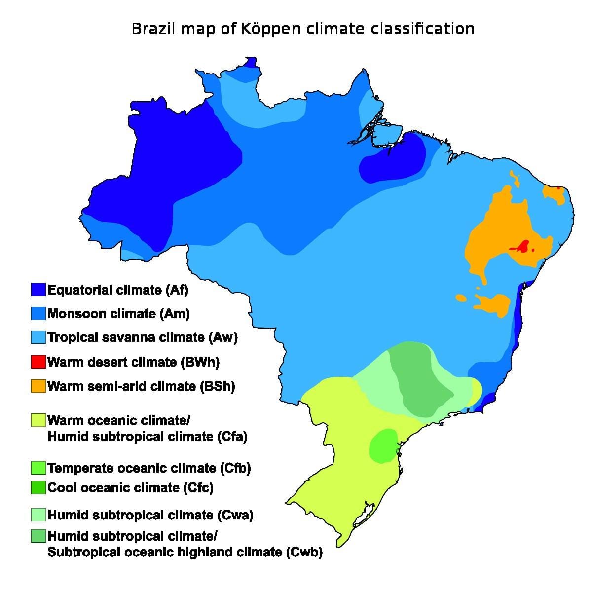 kaart van Rio de Janeiro weer
