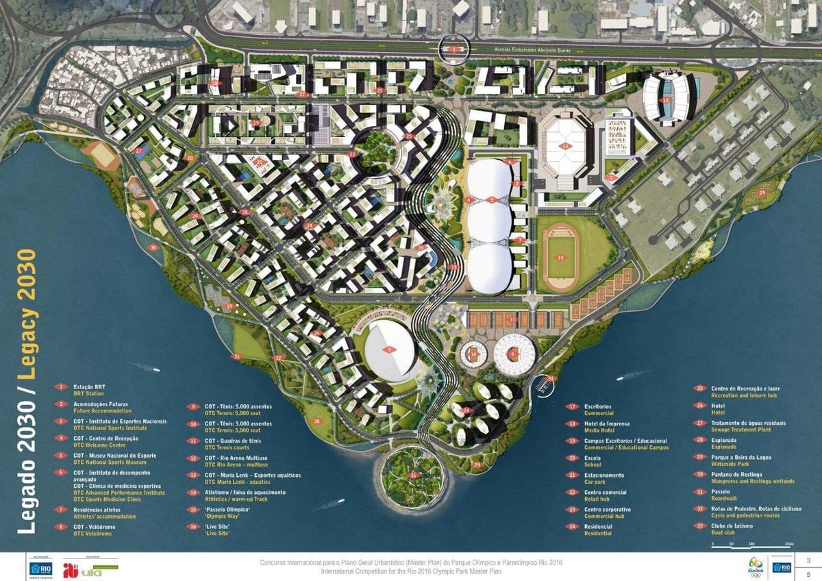 kaart van Rio park