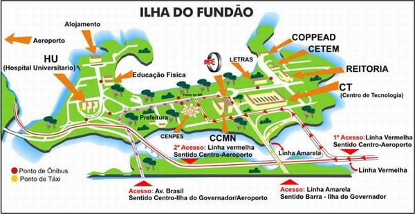 Rio de Janeiro school kaart
