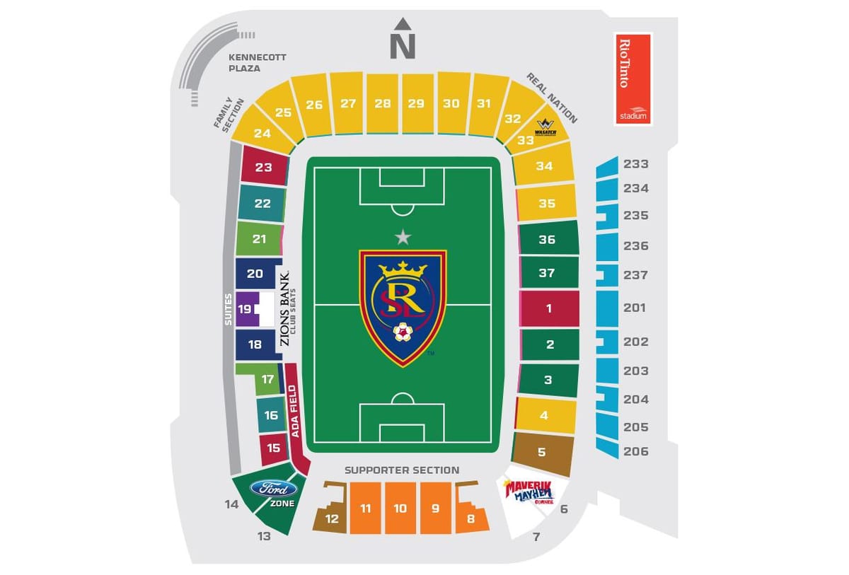 plattegrond van Rio tinto 