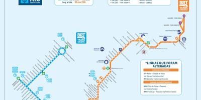 Rio brt kaart
