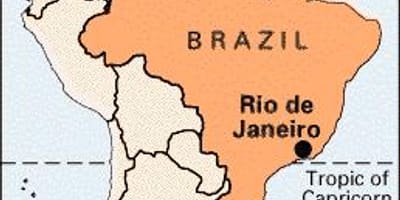 Rio de Janeiro in brazilië kaart