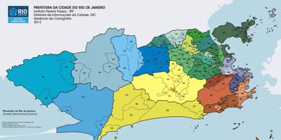 Rio de Janeiro arrondissement kaart