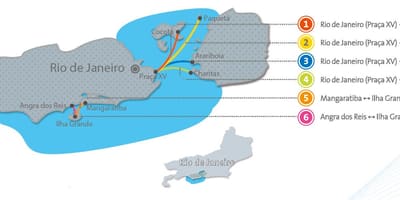 Rio de Janeiro boot kaart