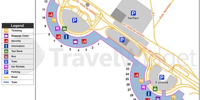 Kaart van Rio de Janeiro (gig luchthaven