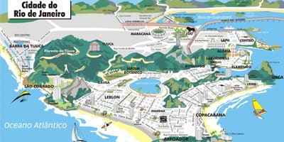 Rio attractie kaart