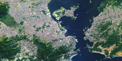 Satelliet kaart van Rio de Janeiro