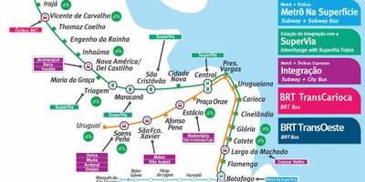 Rio de Janeiro metro kaart pdf