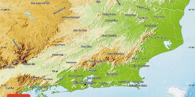 Topografische kaart van Rio 