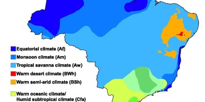 Kaart van Rio de Janeiro weer 