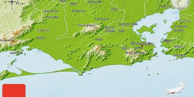 Geografische kaart van Rio