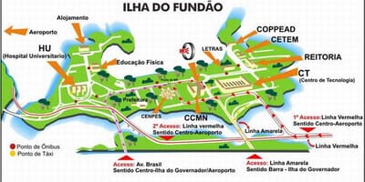 Rio de Janeiro school kaart