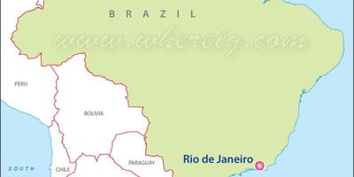 Toon Rio de Janeiro op een kaart